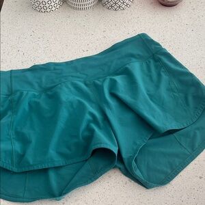 lululemon athletica Turquoise Athletic Shorts